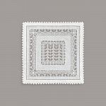 Салфетка белая 21*21, 1 шт.